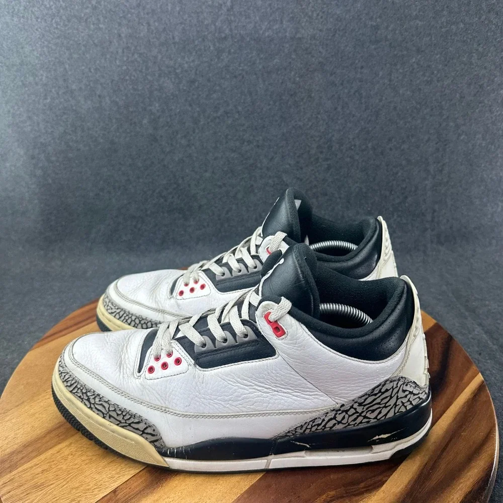 Jordan 3 Retro Infrared 23 White Black Gray 136064-123 Mens Size 12 2013